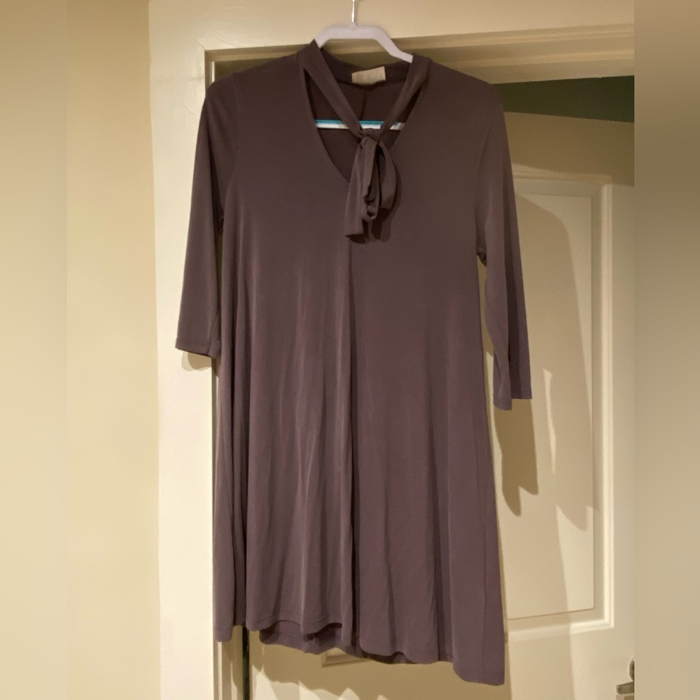 Everly Purple Long Sleeve Dress Size M